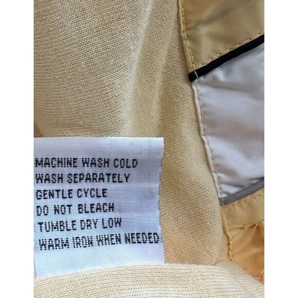 Vintage Wilson Men's Yellow Blue Windbreaker Jacket 90s Full Zip Size XL - Picture 4 of 5